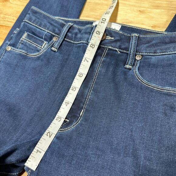 Parker Smith Skinny Step Hem Dark Wash Jeans Size 27 EUC Mid Rise Stretch Denim - Picture 7 of 8